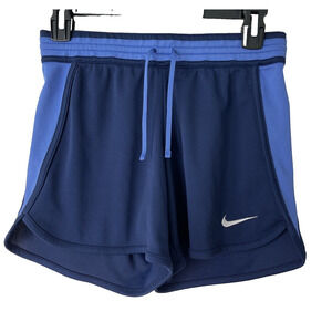 Nike Dri Fit Running Workout Shorts Women's Size XS, Navy/Light Blue